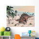 Kentrosaurus Dinosaurs Walking Desert Wall Decal