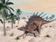 Kentrosaurus Dinosaurs Walking Desert Wall Decal