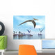 Three Pteranodons Flying over Wall Decal