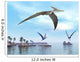 Three Pteranodons Flying over Wall Decal