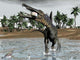 Spinosaurus Dinosaur Walking Water Wall Decal