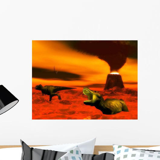 Tyrannosaurus Rex Dinosaurs Struggle Wall Decal