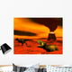 Tyrannosaurus Rex Dinosaurs Struggle Wall Decal