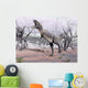 Aucasaurus Dinosaur Roaring Desert Wall Decal