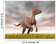 Velociraptor Dinosaur Standing Yellow Wall Decal