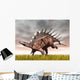 Kentrosaurus Dinosaur Running Yellow Wall Decal