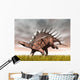 Kentrosaurus Dinosaur Running Yellow Wall Decal