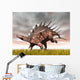 Kentrosaurus Dinosaur Running Yellow Wall Decal