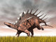 Kentrosaurus Dinosaur Running Yellow Wall Decal