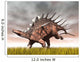 Kentrosaurus Dinosaur Running Yellow Wall Decal