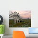 Stegosaurus Dinosaurs Grazing Plants Wall Decal