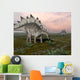 Stegosaurus Dinosaurs Grazing Plants Wall Decal