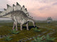 Stegosaurus Dinosaurs Grazing Plants Wall Decal