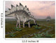 Stegosaurus Dinosaurs Grazing Plants Wall Decal