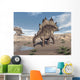 Stegosaurus Dinosaur Drinking Water Wall Decal