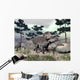 Zuniceratops Dinosaur Walking Hill Wall Decal