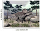 Zuniceratops Dinosaur Walking Hill Wall Decal