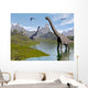 Brachiosaurus Dinosaurs Walking Stream Wall Decal