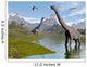 Brachiosaurus Dinosaurs Walking Stream Wall Decal