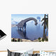 Brachiosaurus Dinosaur Walking Water Wall Decal