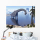 Brachiosaurus Dinosaur Walking Water Wall Decal
