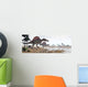 Two Spinosaurus Dinosaurs Walking Wall Decal