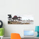 Two Spinosaurus Dinosaurs Walking Wall Decal