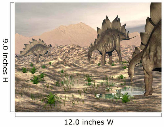 Stegosaurus Dinosaurs Searching for Wall Decal