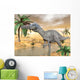 Suchomimus Dinosaur Walking Water Wall Decal