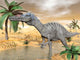 Suchomimus Dinosaur Walking Water Wall Decal