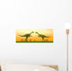 Two Gigantoraptor Dinosaurs Fighting Wall Decal
