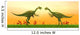 Two Gigantoraptor Dinosaurs Fighting Wall Decal