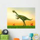 Gigantoraptor Dinosaur Green Grass Wall Decal
