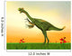 Gigantoraptor Dinosaur Green Grass Wall Decal