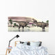 Two Tyrannosaurus Rex Dinosaurs Wall Decal