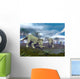 Three Styracosaurus Dinosaurs Drinking Wall Decal