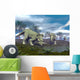 Three Styracosaurus Dinosaurs Drinking Wall Decal