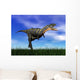 Aucasaurus Dinosaur Running Grass Wall Decal