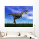 Aucasaurus Dinosaur Running Grass Wall Decal