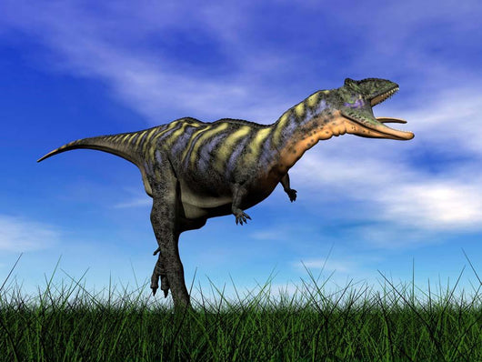 Aucasaurus Dinosaur Running Grass Wall Decal