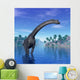 Brachiosaurus Dinosaur Tropical Climate Wall Decal