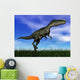 Monolophosaurus Dinosaur Walking Grass Wall Decal