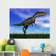 Monolophosaurus Dinosaur Walking Grass Wall Decal