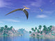 Pteranodon Birds Flying above Wall Decal Design 2