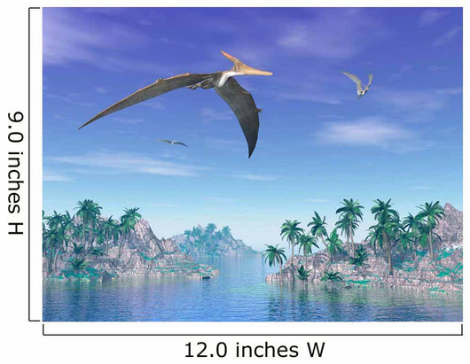 Pteranodon Birds Flying above Wall Decal Design 2