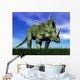 Styracosaurus Dinosaur Walking Grass Wall Decal
