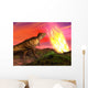 Tyrannosaurus Rex Observes Meteorite Wall Decal
