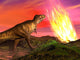 Tyrannosaurus Rex Observes Meteorite Wall Decal