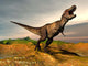 Tyrannosaurus Rex Dinosaur Walking Wall Decal Design 2