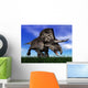 Zuniceratops Dinosaur Running Grass Wall Decal